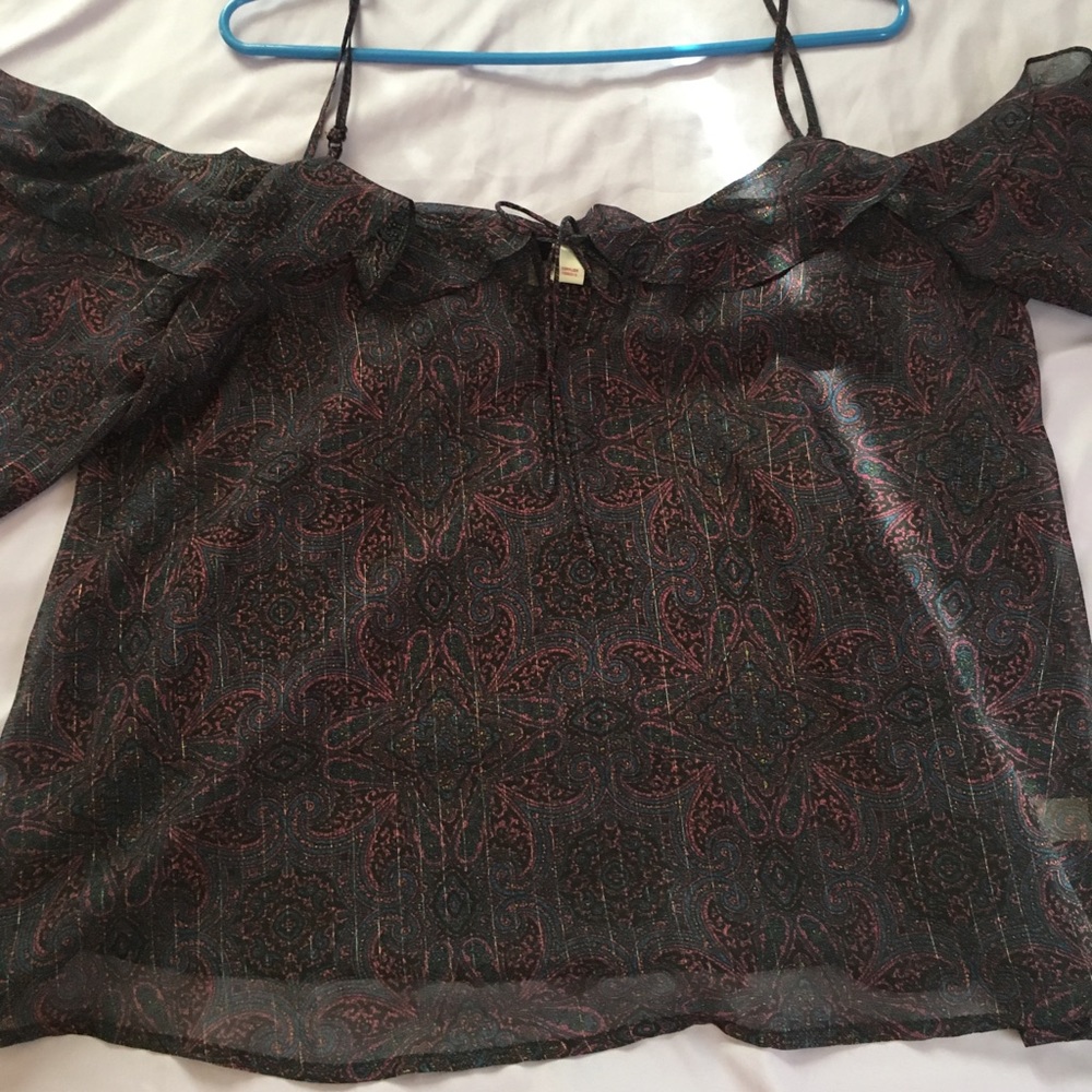 Boho off the shoulder top curvy